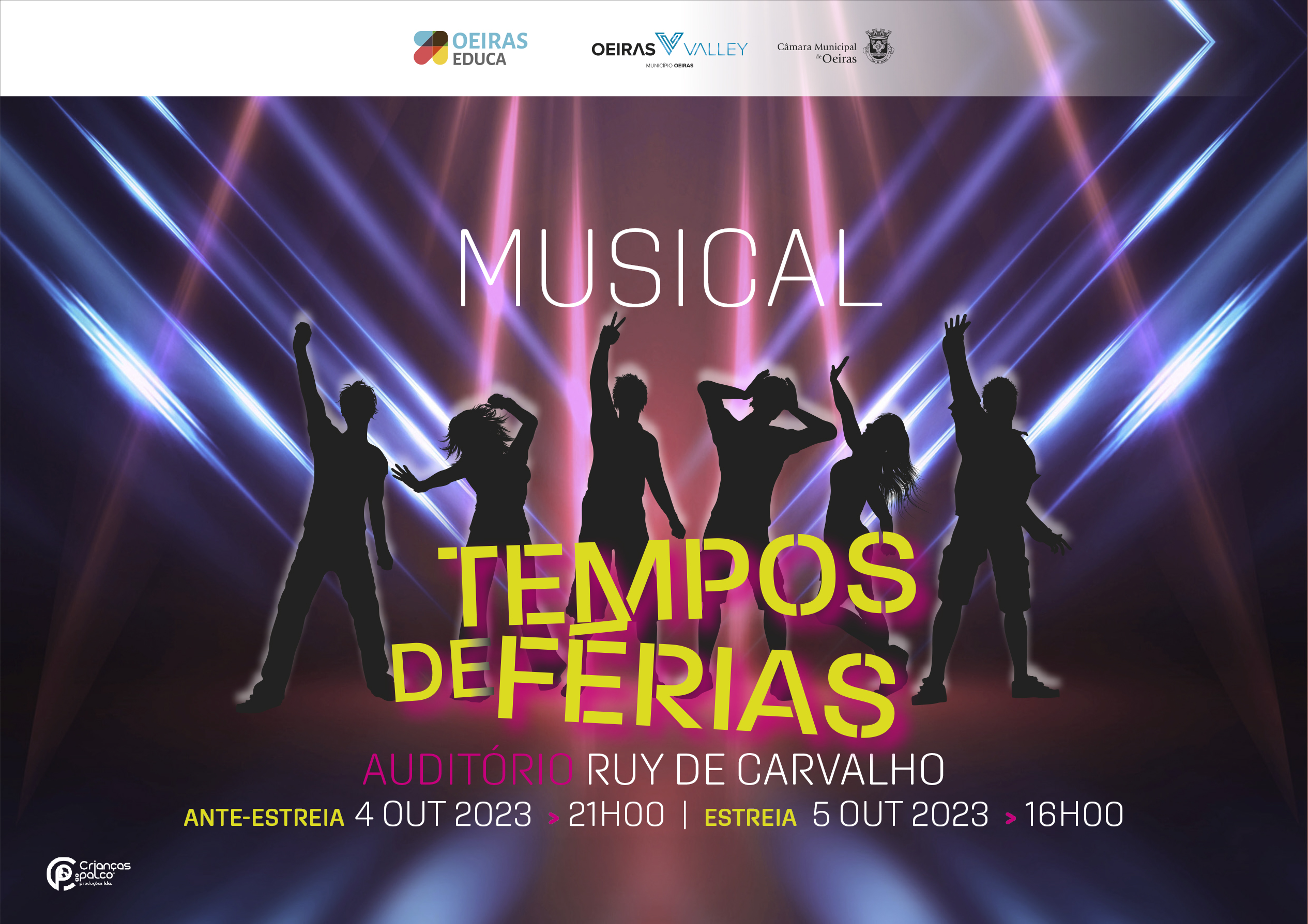 Alunos do 2.º CEB apresentam o Musical 'Tempos de Férias' no auditório Ruy de Carvalho