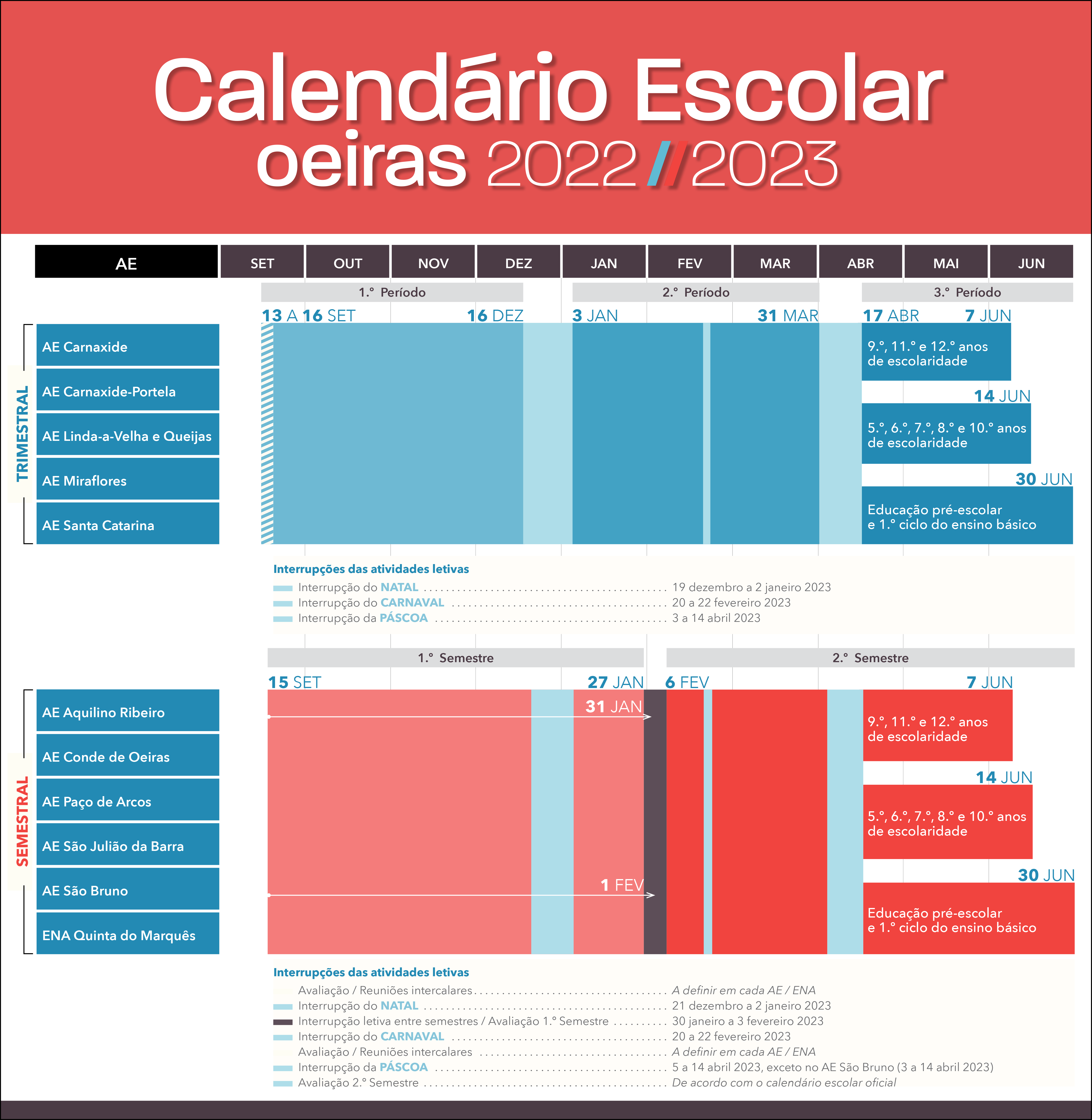 CALENDÁRIO ESCOLAR 2023