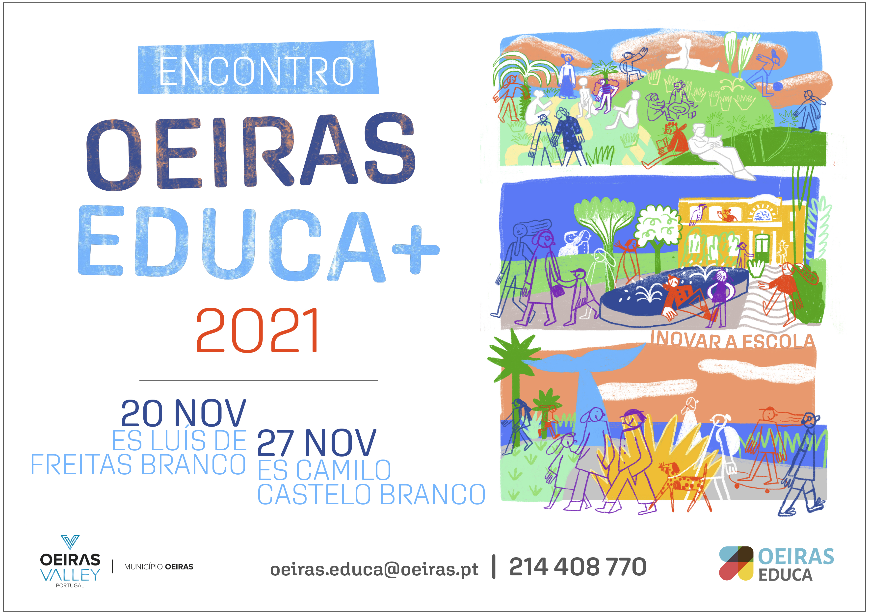 Primeiro dia do Encontro Oeiras EDUCA+ 2021 na ES Luís de Freitas Branco