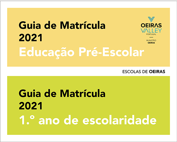 Guias de Matrícula para o Pré-escolar e para o 1.º Ciclo de escolaridade do Município de Oeiras