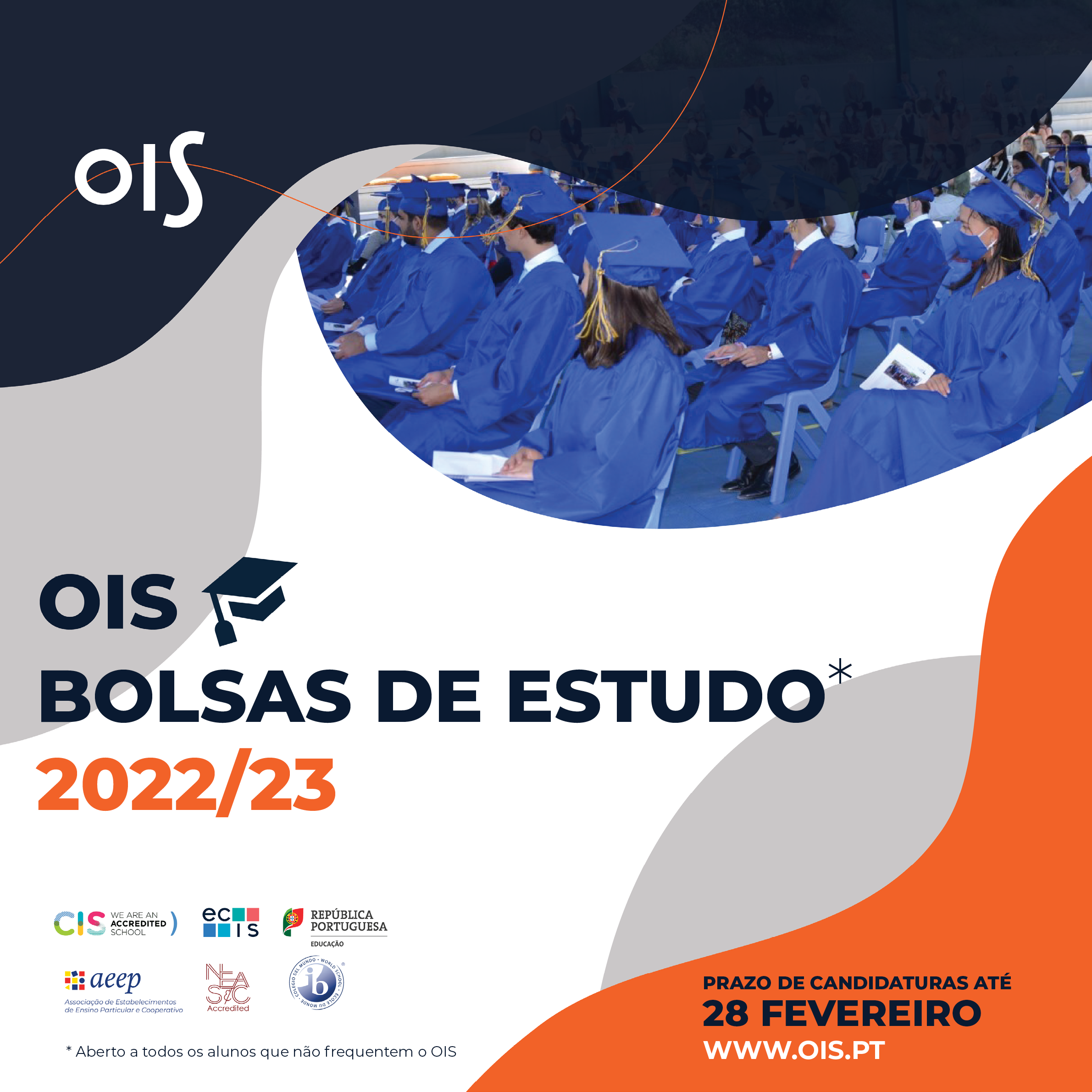 Abertura de candidaturas para Bolsas de Estudo Oeiras International School (OIS)