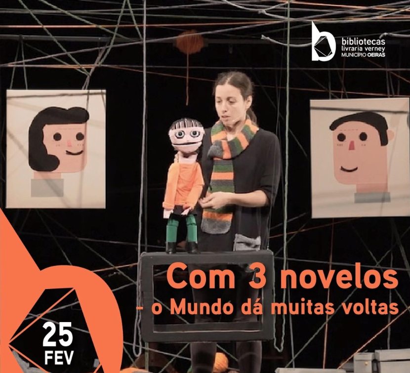 Teatro de marionetas 'Com 3 Novelos – o Mundo dá muitas voltas'